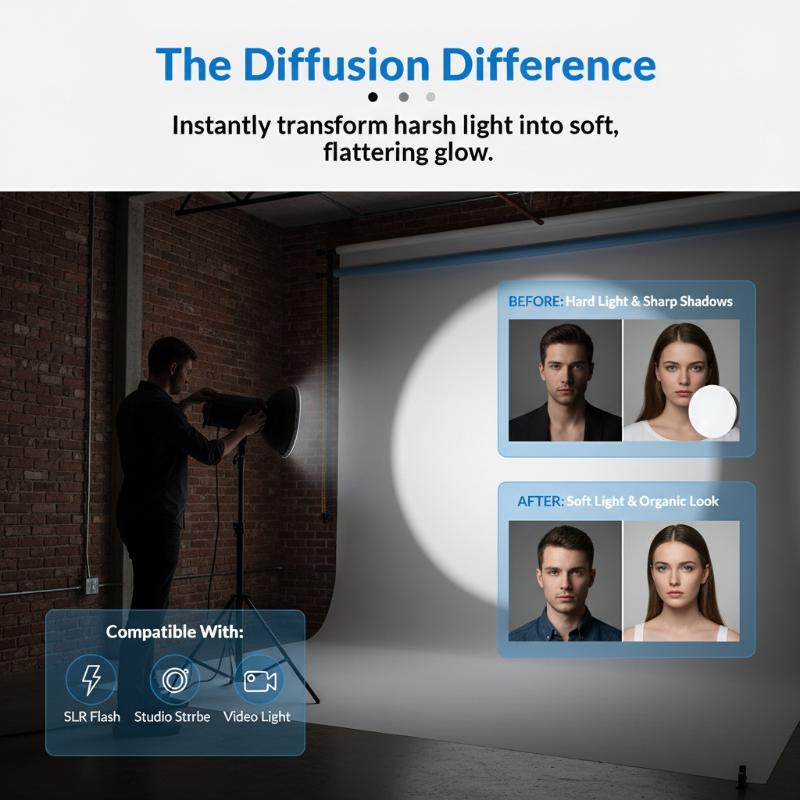 Photography Lighting Meter - Soft Light Cloth Cover 180mm Ideal
