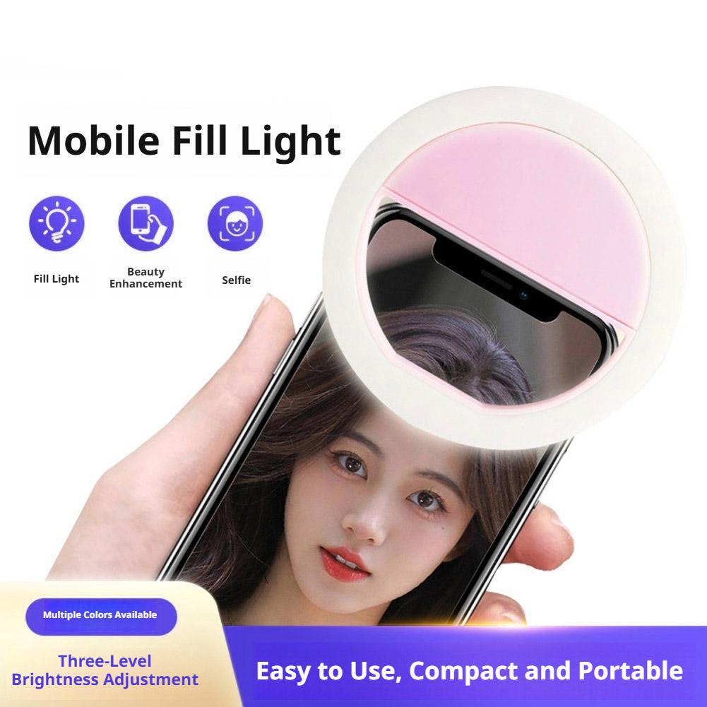 Clip On Selfie Ring Light Rech - Photography Lighting Description ulasan dan harga